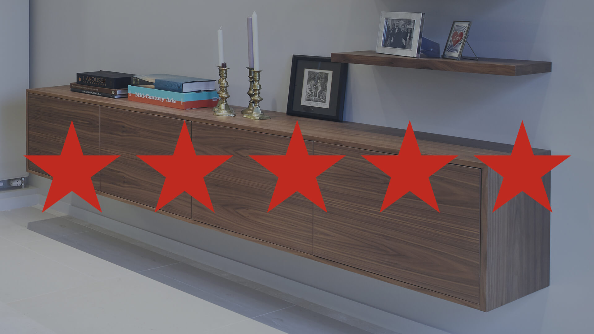 5 star reviews for our AV furniture
